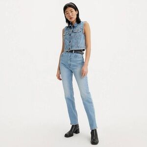 Levi’s 70s High Rise Slim Straight Distressed Jeans